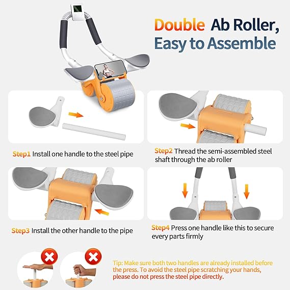 Rodillo abdominal automático